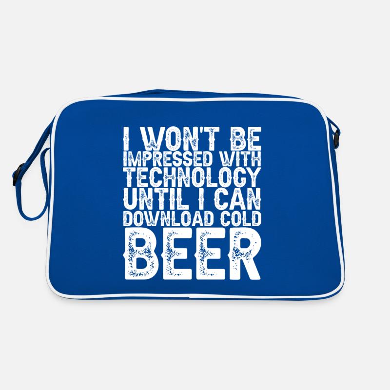 Until I Can Download Cold Beer 3 Retro Bag