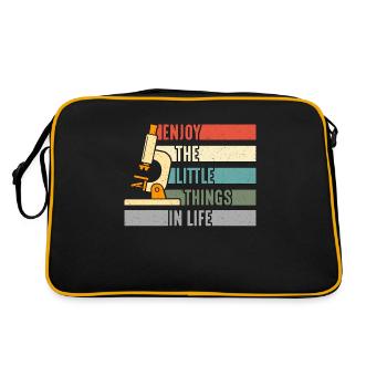 Microbiologiste Enjoy Little Things Rétro Scientist - Sac Retro - noir/or - Dos