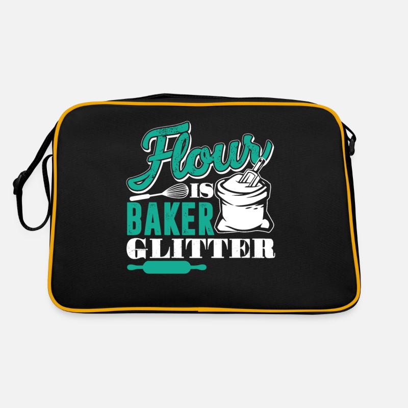 Baker Flour Is Baker Glitter Retro Bag