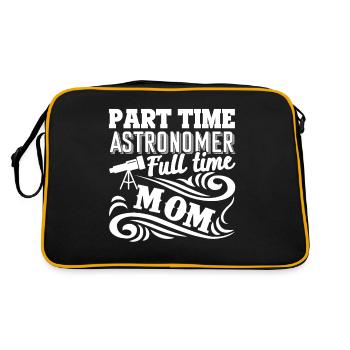 Astronomer Part Time Astronomer Full Time Mom - Retro Bag - black/gold - Back