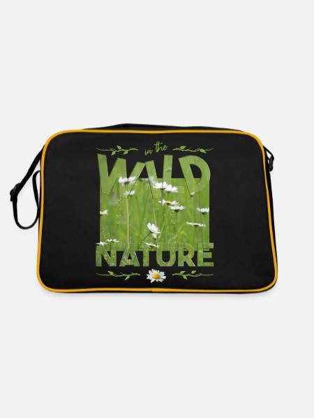 wild nature - Retro Bag - black/gold - Back
