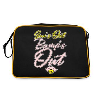 Sun's Out Bump's Out 4 - Retro Tasche - Schwarz/Gold - Hinten