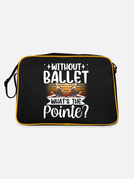 Without ballet, what's the punch line? Ballerina Hobby - Retro Bag - black/gold - Back