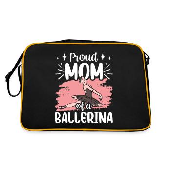 Fière maman d’un ballet de danseuse ballerine - Sac Retro - noir/or - Dos