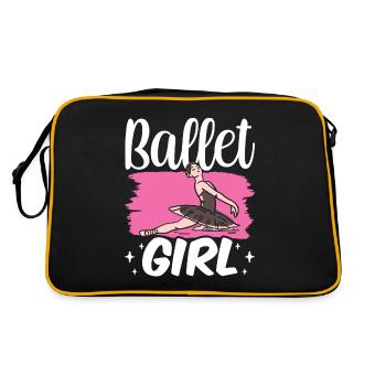 Ballet Girl Ballerina Ballet Ballet Danseuse - Sac Retro - noir/or - Dos