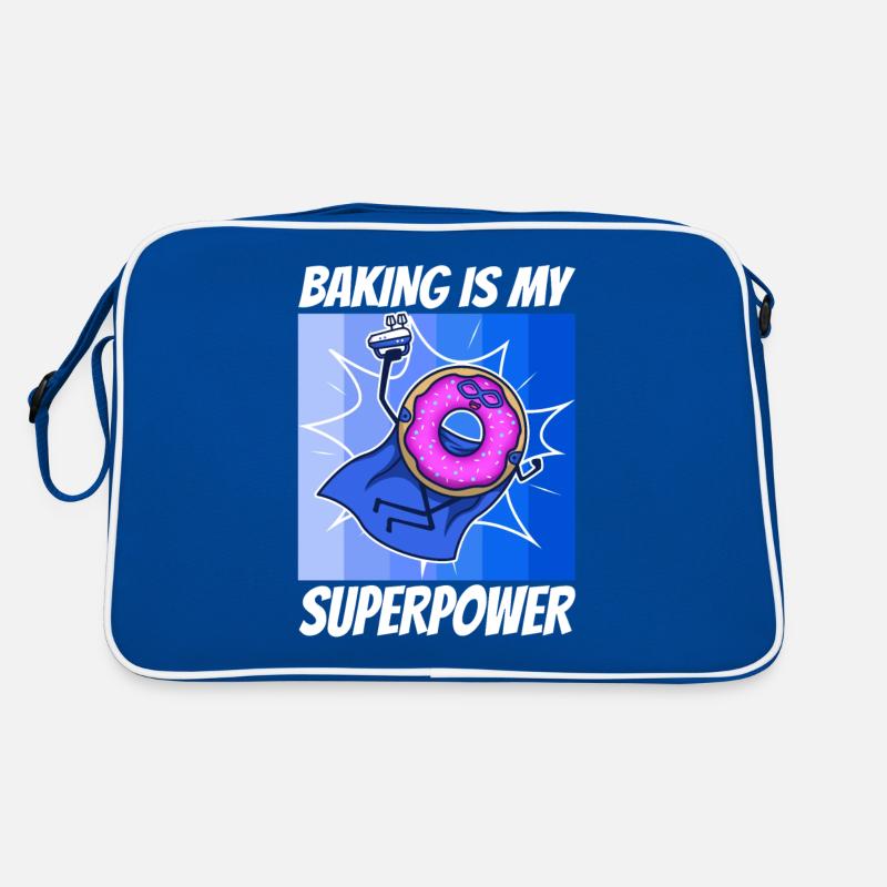 Baking is my Superpower, Donut Retro Tasche