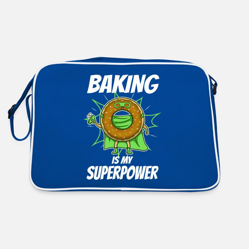 Baking is my Superpower, Donut Retro Tasche