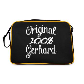 Original 100% Gerhard - Sac Retro - noir/or - Dos