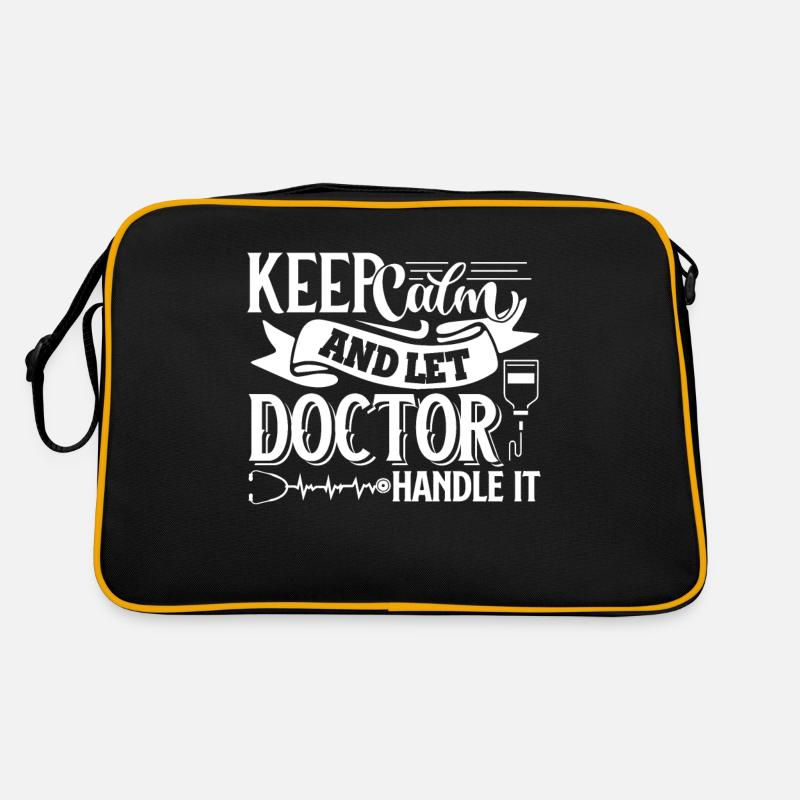 Doctor Let Doctor Handle It - Retro Bag - black/gold