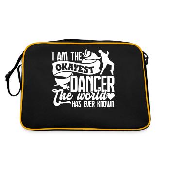 Dancer I Am The Okayest Dancer - Retro Bag - black/gold - Back