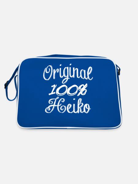 Original 100% Heiko - Sac Retro - bleu/blanc - Dos