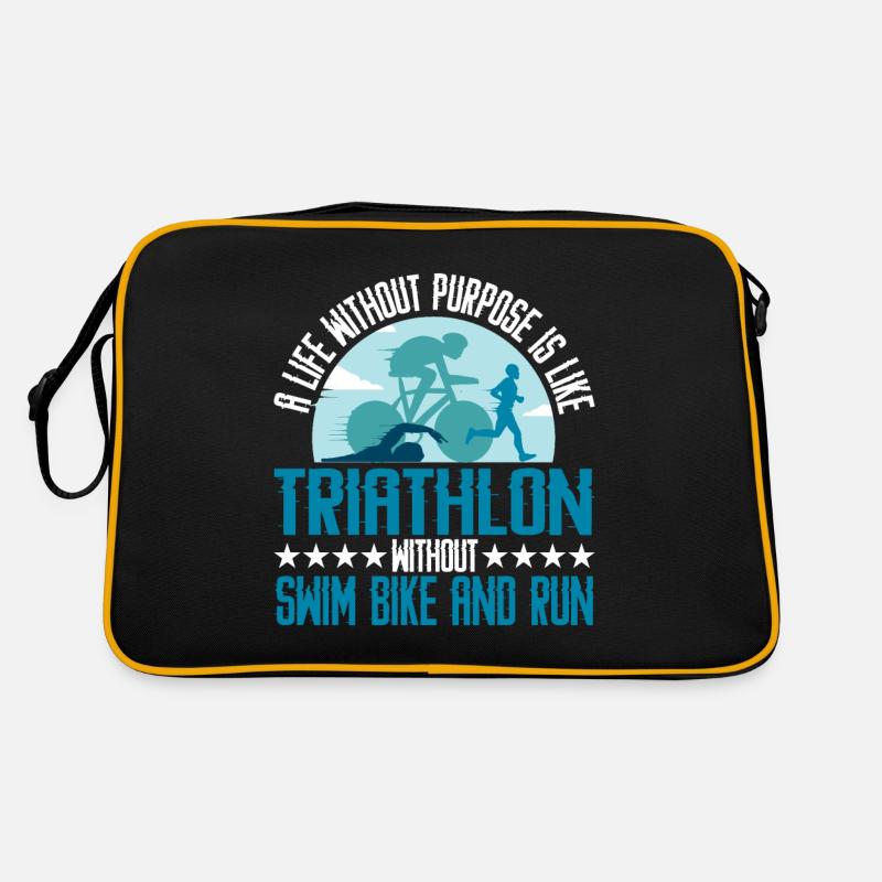 C’est comme un triathlon sans natation, vélo et course Sac Retro