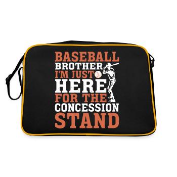 I'm Just Here For The Concession Stand 3 - Retro Tasche - Schwarz/Gold - Hinten