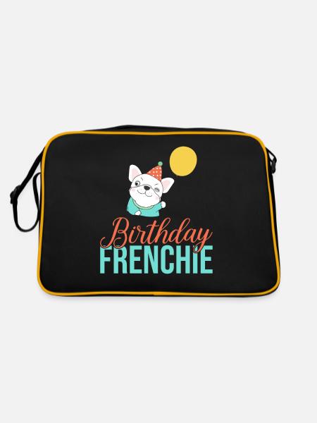 Cadeaux de bouledogue français - Sac Retro - noir/or - Dos