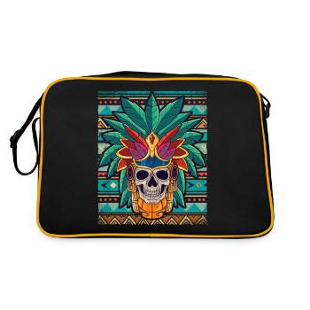 Guerrier aztèque mexicain Aztèques - Sac Retro - noir/or - Dos