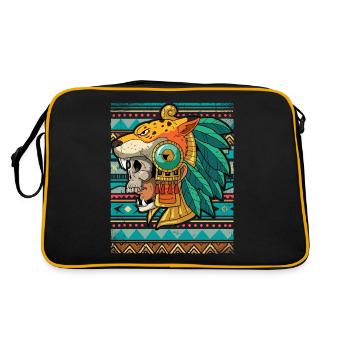 Guerrier aztèque mexicain Aztèques - Sac Retro - noir/or - Dos