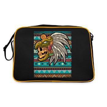 Guerrier aztèque mexicain Aztèques - Sac Retro - noir/or - Dos
