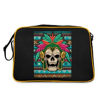 Guerrier aztèque mexicain Aztèques - Sac Retro - noir/or - Dos