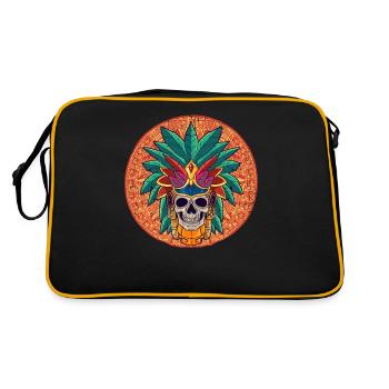 Guerrier aztèque mexicain Aztèques - Sac Retro - noir/or - Dos