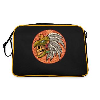 Guerrier aztèque mexicain Aztèques - Sac Retro - noir/or - Dos