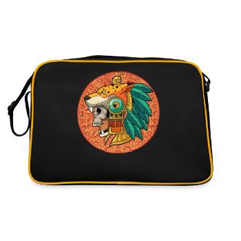 Guerrier aztèque mexicain Aztèques - Sac Retro - noir/or - Dos