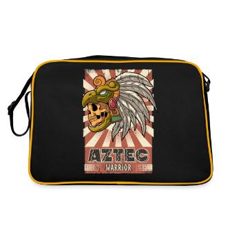 Guerrier aztèque mexicain Aztèques - Sac Retro - noir/or - Dos