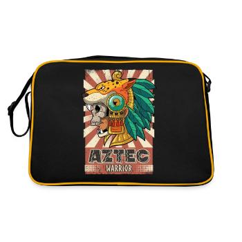 Guerrier aztèque mexicain Aztèques - Sac Retro - noir/or - Dos