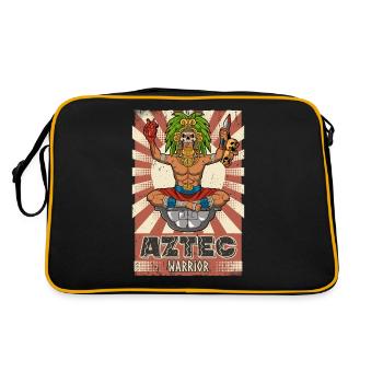 Guerrier aztèque mexicain Aztèques - Sac Retro - noir/or - Dos