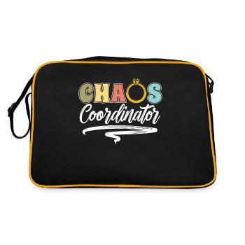 Planificateur de mariage Coordinateur du chaos Planificateur d’événements - Sac Retro - noir/or - Dos