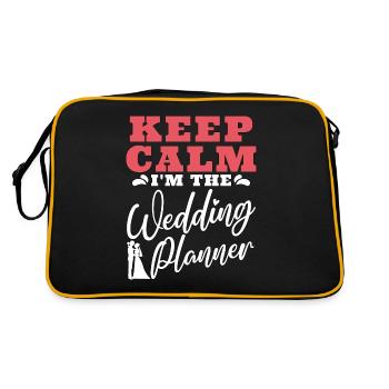 Planificateur de mariage Restez calme Je suis le planificateur d’événements - Sac Retro - noir/or - Dos