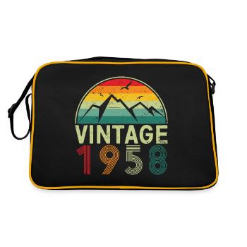 Millésime 1958 65ème anniversaire 65 ans de forceUni - Sac Retro - noir/or - Dos