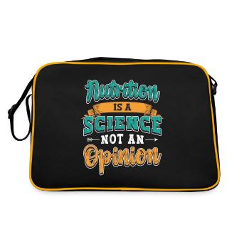 Dietitian Nutrition Is A Science Health Coach - Retro Bag - black/gold - Back