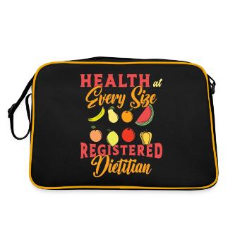 Dietitian Health At Every Size Future Dietitians - Retro Bag - black/gold - Back