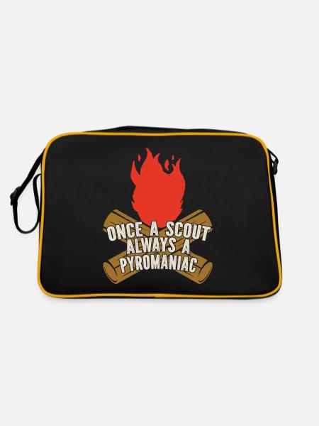 Boy Scout drôle - Sac Retro - noir/or - Dos