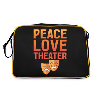 Peace Love Theater Broadway Musical Lover - Retro Bag - black/gold - Back