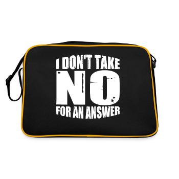 I Don't Take No For An Answer 4 - Retro Bag - black/gold - Back
