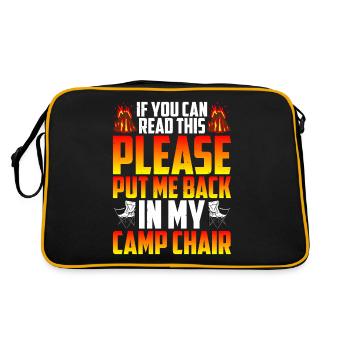 S’il vous plaît, remettez-moi dans ma chaise de camp 2 - Sac Retro - noir/or - Dos