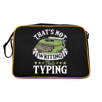 That's Not Writing That's Typing Typewriter Author - Retro Bag - black/gold - Back