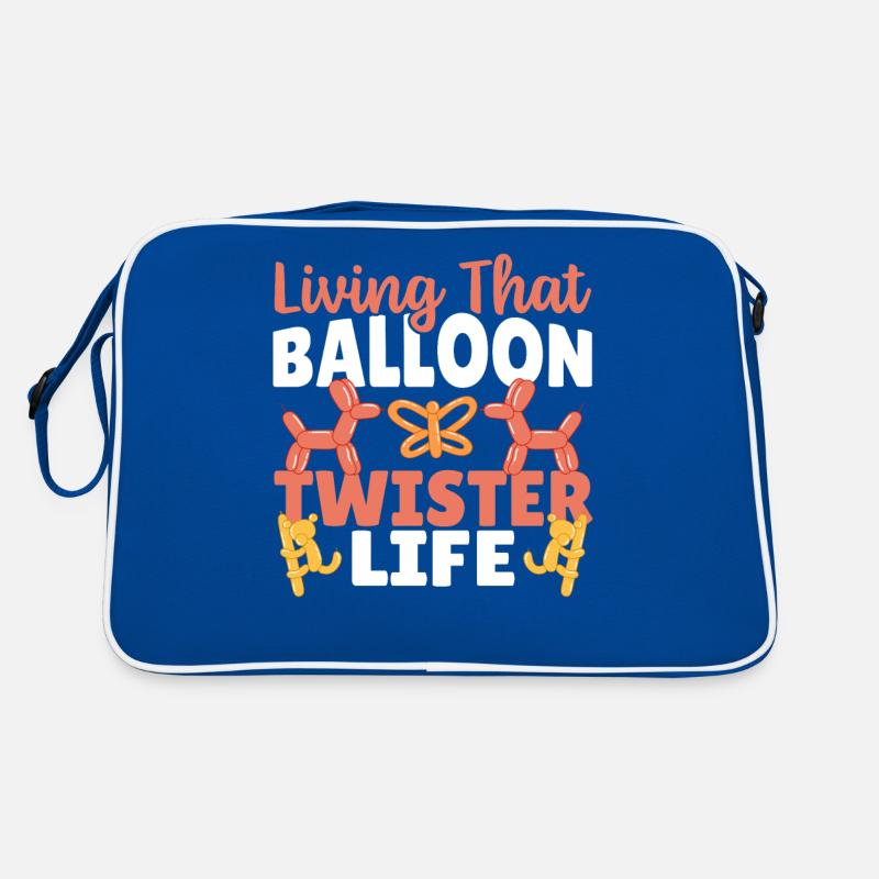 Das Leben eines Ballon Twisters Ballonkünstler Retro Tasche