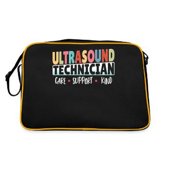 Technicien en échographie Soutien aux soins Enfant - Sac Retro - noir/or - Dos