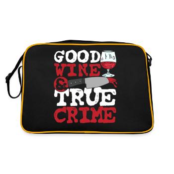 Bon vin et vrais crimes - Sac Retro - noir/or - Dos