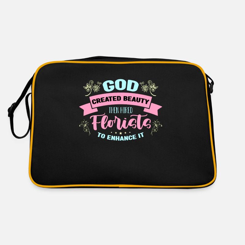 Florist God Created Beauty Then Botanical Florists Retro Tasche