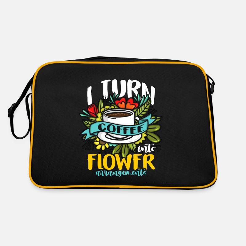 Florist I Turn Coffee Into Flower Bouquet Florists Retro Bag