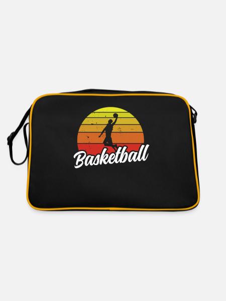 Entraîneur des joueurs de basket-ball de l’équipe de basket-ball - Sac Retro - noir/or - Dos