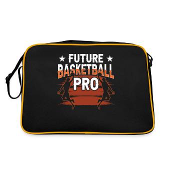 Futur joueur professionnel de basket-ball - Sac Retro - noir/or - Dos