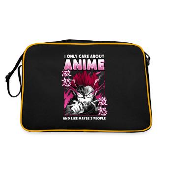 ANIME BOYS IONLYCAREABOUTANIMEANDLIKEMAYE3PEOPLE - Sac Retro - noir/or - Dos
