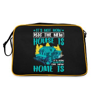 It's How Happy The New Home Is 3 - Retro Tasche - Schwarz/Gold - Hinten