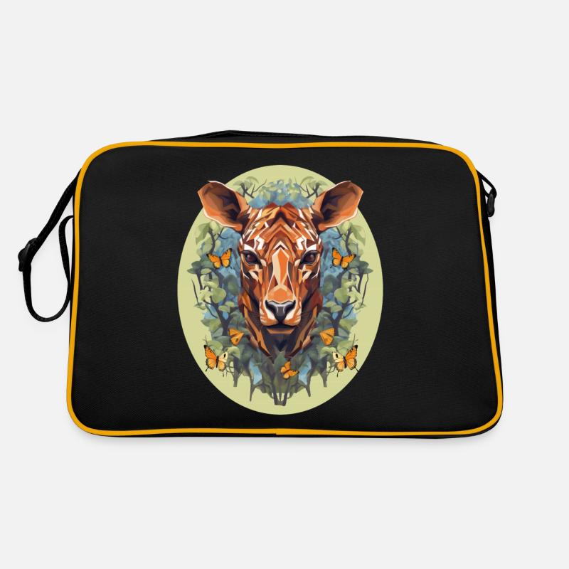 Polygon Art Deer Boho Retro Bag