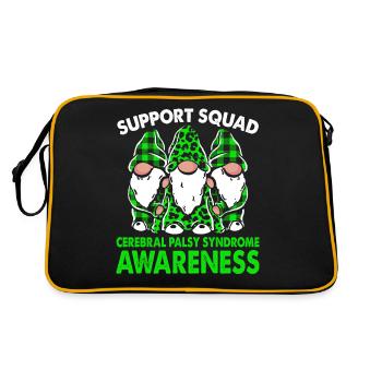Équipe de soutien Syndrome de paralysie cérébrale - Sac Retro - noir/or - Dos