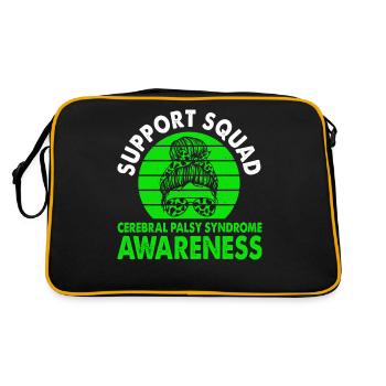 Équipe de soutien Syndrome de paralysie cérébrale - Sac Retro - noir/or - Dos